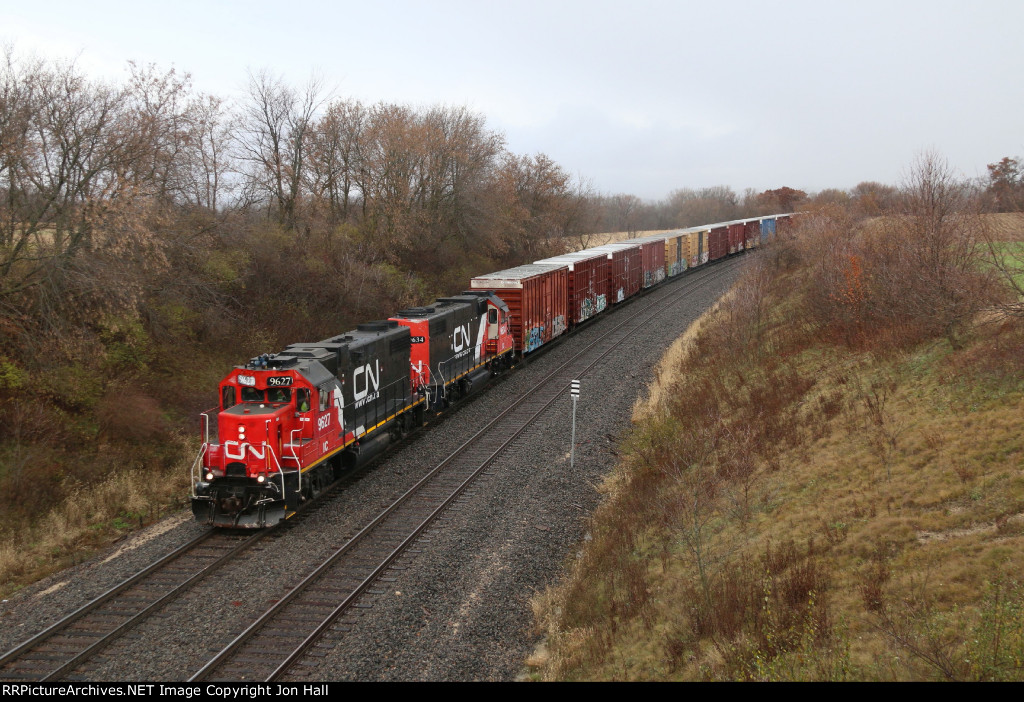 IC 9627 & 9634 lead L508 south